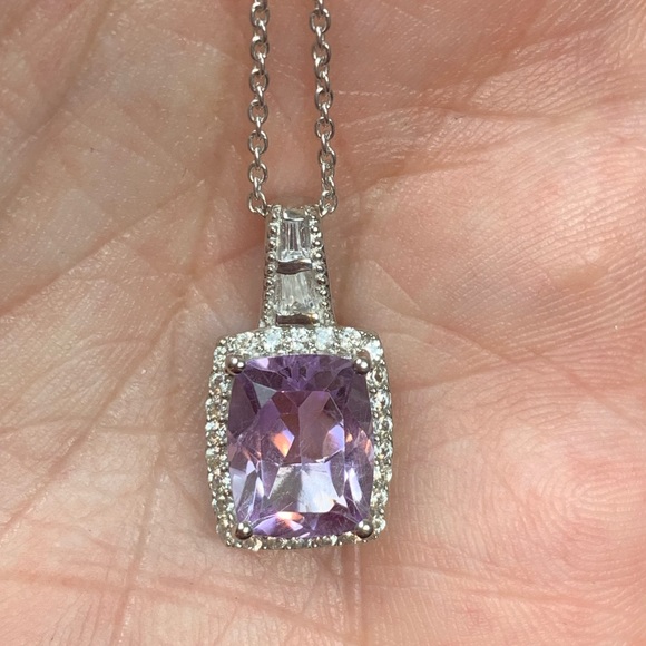💜RDF Amethyst Pendant Necklace💜 - Picture 9 of 10